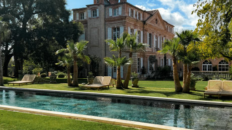 Château du Pujolet vue piscine